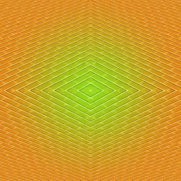 Rhombus texture with brick formations with metallic gold look Stock Illustration