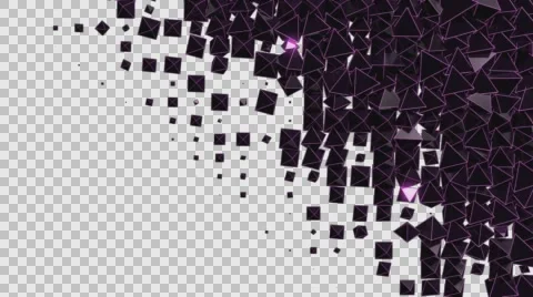 Rhombus transition Alpha Channel 1 Stock Footage 63495090
