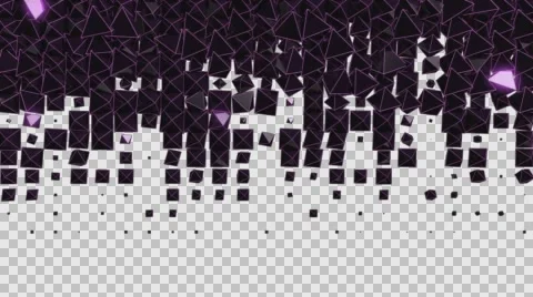 Rhombus transition Alpha Channel 2 Stock Footage 63495097