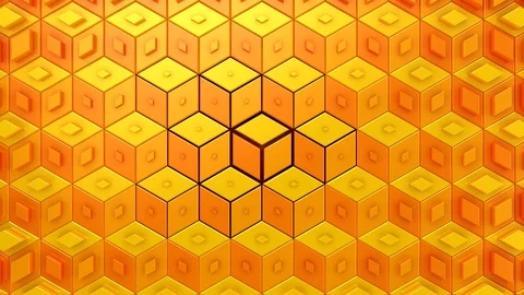 Rhombuses Form A Wave Stock Footage 124702366