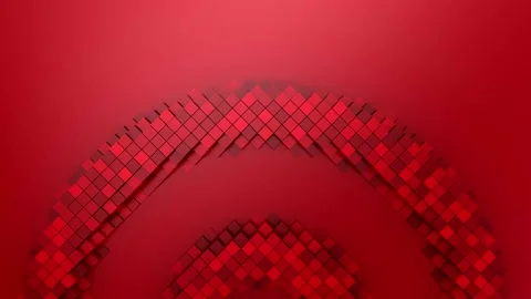Rhombuses Form A Wave Stock Footage 153517765