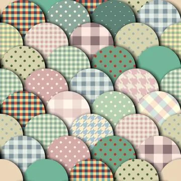 Rhombuses patchwork pattern. イラスト素材