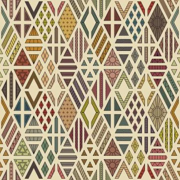 Rhombuses seamless pattern Stock Illustration