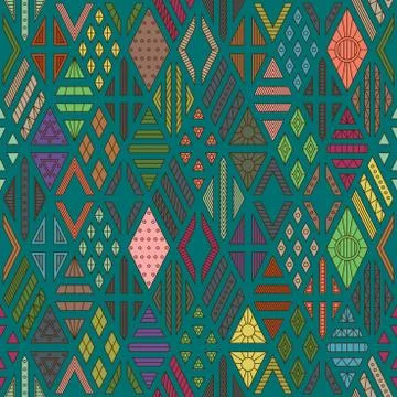 Rhombuses seamless pattern Stock Illustration
