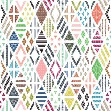 Rhombuses seamless pattern Stock Illustration