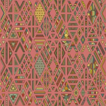 Rhombuses seamless pattern Stock Illustration