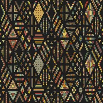 Rhombuses seamless pattern Stock Illustration