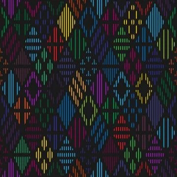 Rhombuses seamless pattern. Stock Illustration