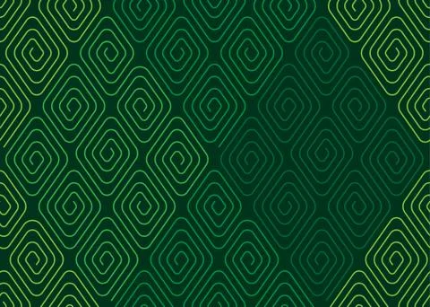 Rhombuses spirals pattern Stock Illustration