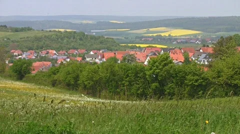 Rhön, Germany, in spring Stock Footage 724070