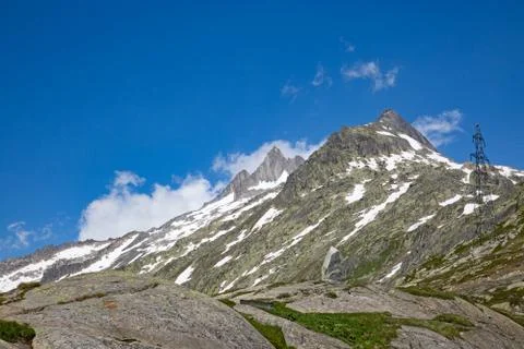 Rhone glacier Stock Photos