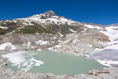 Rhone glacier Foto stock