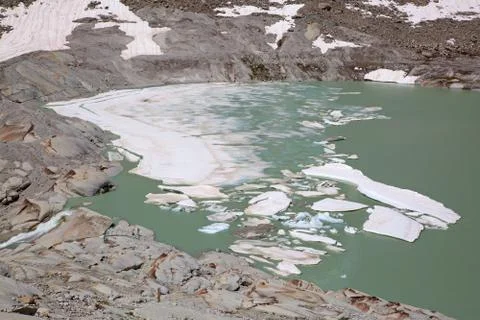 Rhone glacier Foto stock