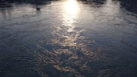Rhone river in Geneva - Aerial Stock Footage 78554908