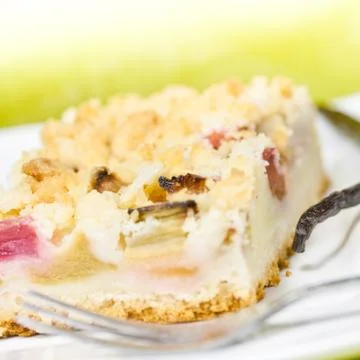 Rhubarb cake Stock Photos