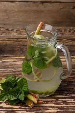 Rhubarb lemonade Stock Photos