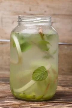 Rhubarb lemonade Stock Photos