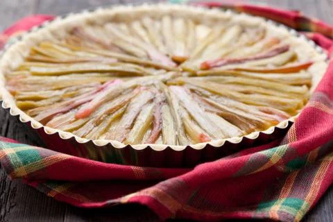 Rhubarb pie Foto stock