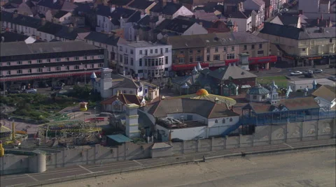 Rhyl aerial Stock Footage 65200326