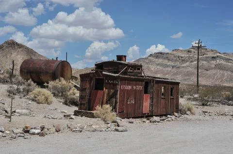 Rhyolite, Nevada Stock Photos
