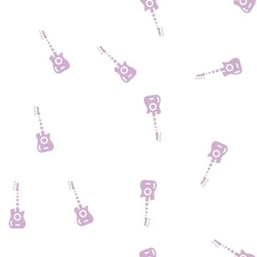 Rhythm and blues glyph vector seamless pattern Stock Illustration