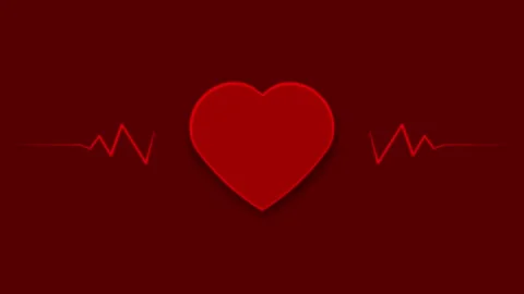 The rhythm of a beating red heart Stock Footage 301466282