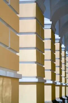 The rhythm of columns Stock Photos