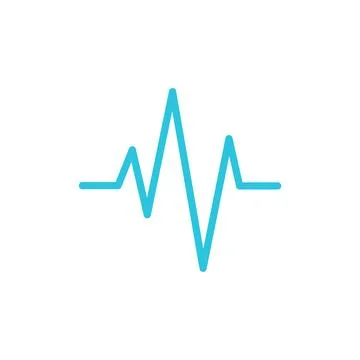 Rhythm frequency icon, Isolated on white background. From blue icon set. Stock Illustration