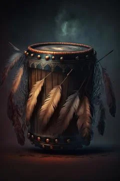 Rhythm makers drum Stock Illustration