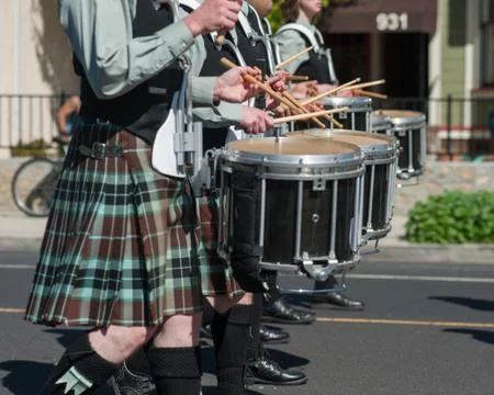 Rhythm of the marching band Stock Photos
