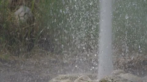 Rhythm of the water eruption Stock Footage 49760603