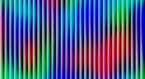 Rhythmic Array of Luminous Vertical Bars with a Soft, Diffused Rainbow Grad.. Stock Illustration