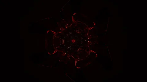 Rhythmic flashes of neon lights create a vibrant, seamless disco VJ loop. Video stock 282115879