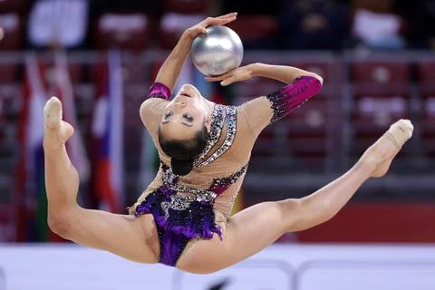 Rhythmic Gymnastics "Sofia World Cup" 2021, Sofia, Bulgaria Stock Photos
