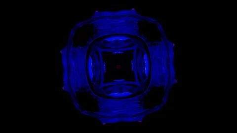 Rhythmic neon flashes create a vibrant disco VJ loop. Video stock 281795091