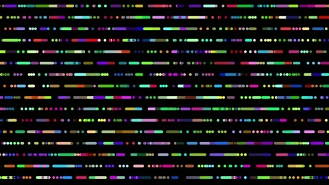 Rhythmic Random Dots and Lines Tech Visual Lines Dots Animation Stock Footage 305354860