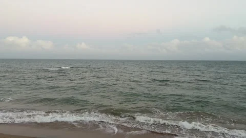 Rhythmic Rolling Ocean Waves on Tropical Coast 4K Video stock 331968536