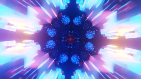 A rhythmic VJ loop showcasing neon disco strobe pulses. Stock Footage 250324570