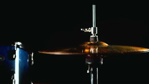 Rhythmical playing hi-hat Stock Footage 156636492
