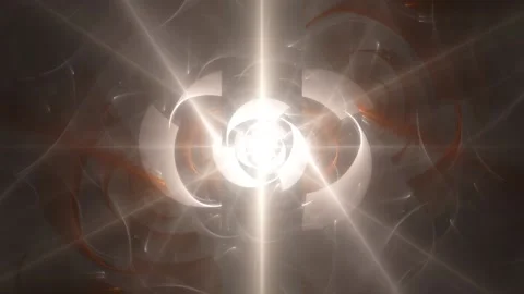 Rhythmically pulsating rotating light with flash and bright rays Video stock 153989943