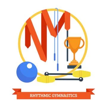 Rhythmics Gymnastic Concept Illustrazione stock