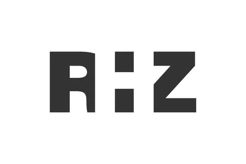 RHZ logo design. Initial letter R H Z bold font style for tech startups, co.. Stock Illustration