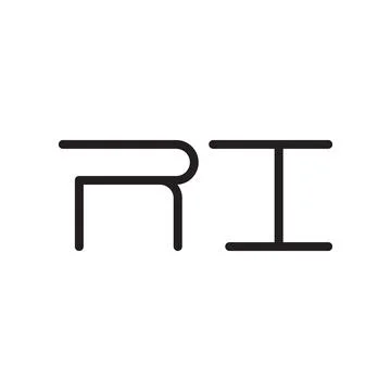 Ri initial letter vector logo icon Stock Illustration