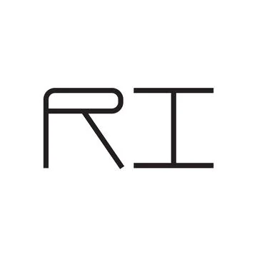 Ri initial letter vector logo icon Stock Illustration