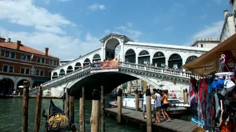 Rialto Bridge, Venice Stock Footage 12589340