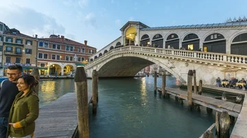 Rialto Bridge Venice Stock Footage 85981233
