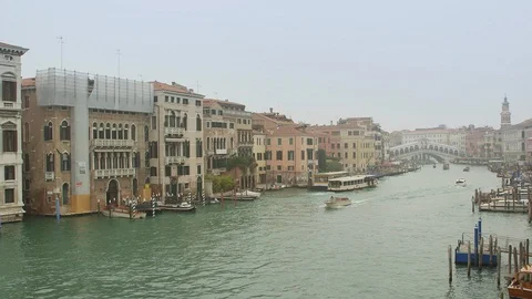 Rialto Bridge Venice Stock Footage 86014788