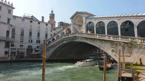 Rialto bridge, Venice Stock Footage 87292538
