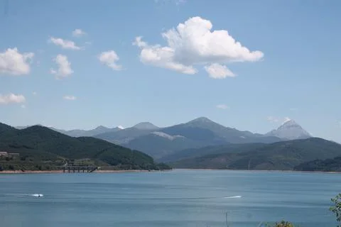 Riaño’s lake Stock Photos