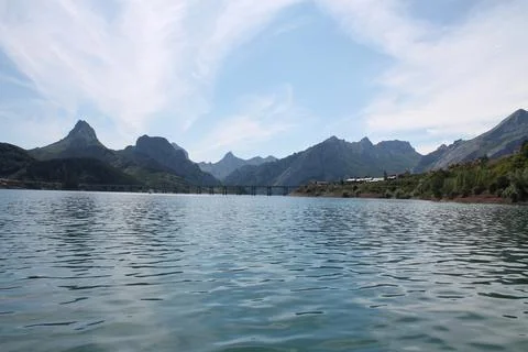 Riaño’s lake Stock Photos